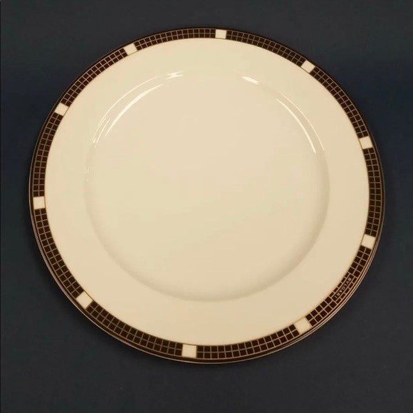 BULGARI "QUADRI BLACK" SERVICE PLATE 12" ROSENTHAL PORCELAIN NEW IN BOX GERMANY - Picture 2 of 5